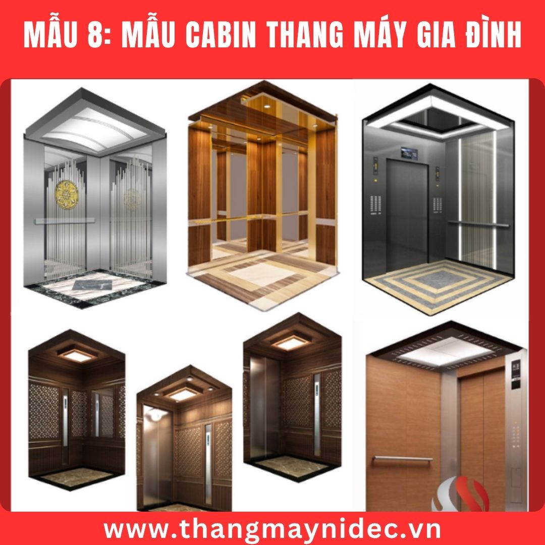 mẫu cabin thang máy 350kg